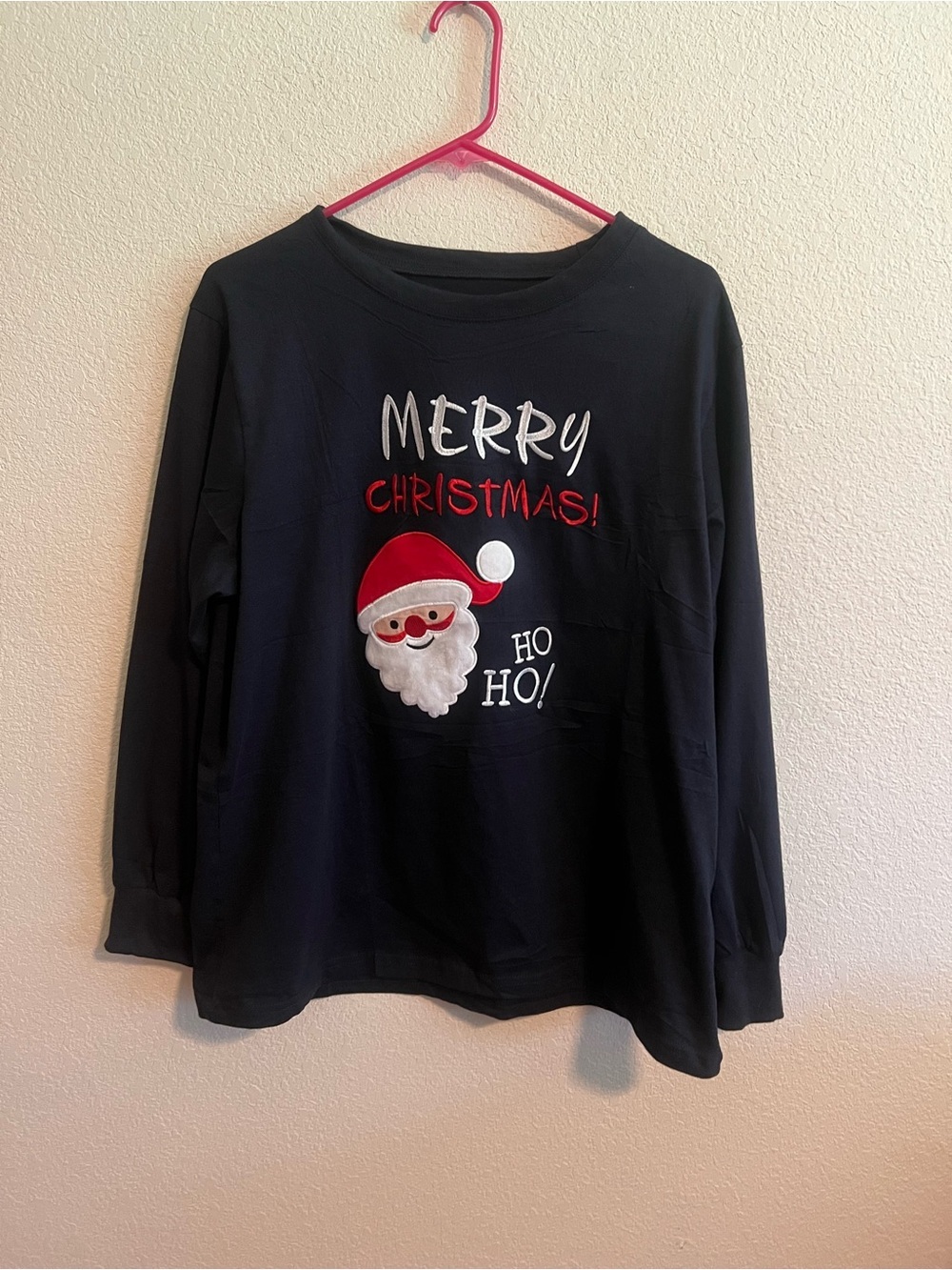 ๐๐พ NWOT Black Christmas Santa Long-Sleeve Top Size 2XL